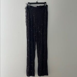 Motel Rocks black sequin pants